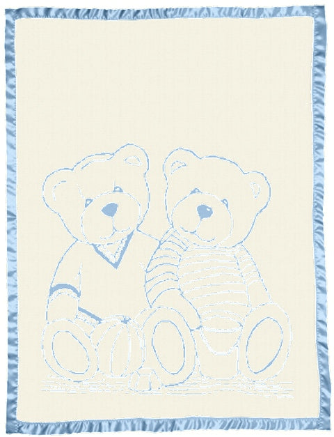 Personalized Merino blanket - Bear