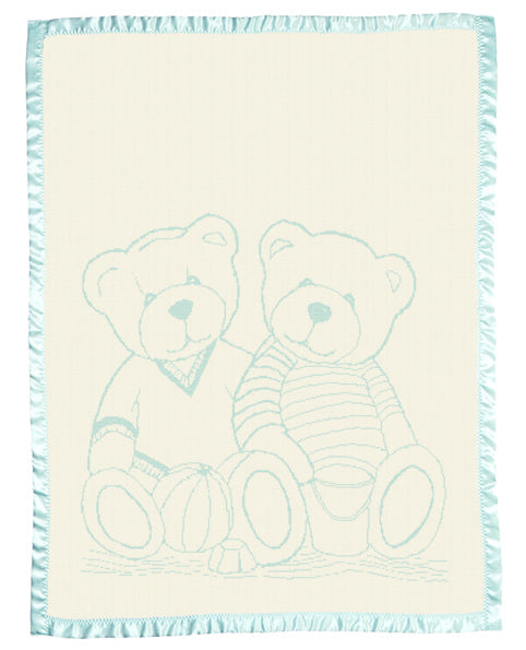 Personalized Merino blanket - Bear