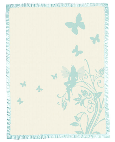 Personalized Merino blanket - Butterfly Fairy