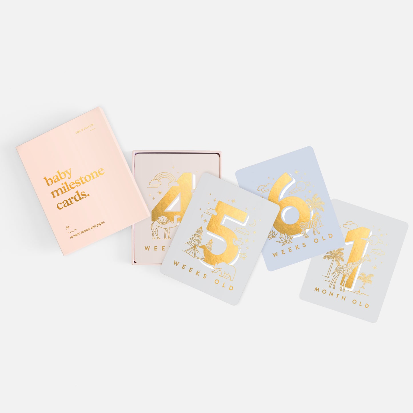 Baby Milestone Cards - Cream