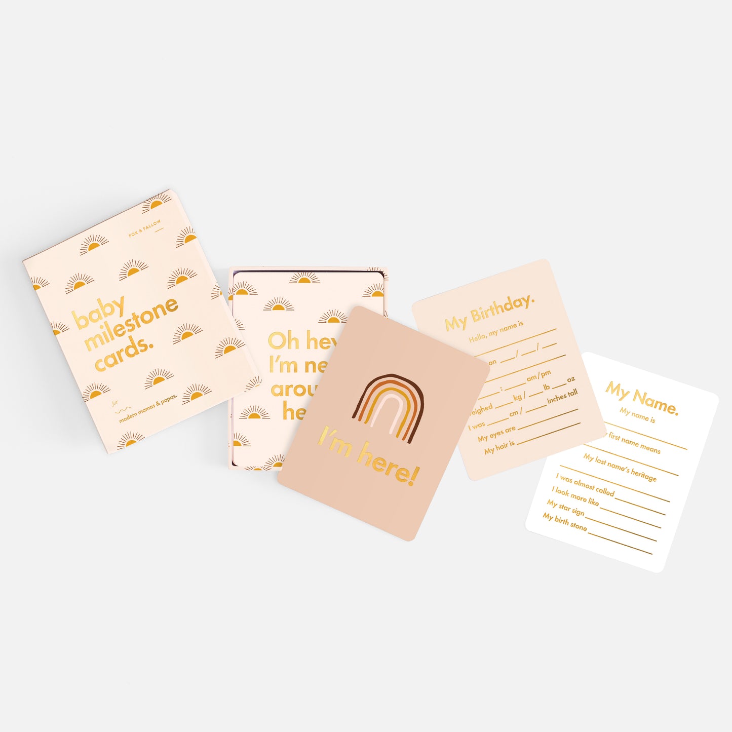Baby Milestone Cards Boho