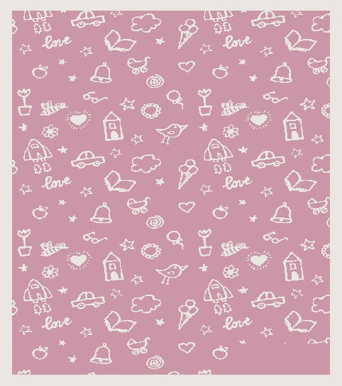 customized merino blanket drawing love