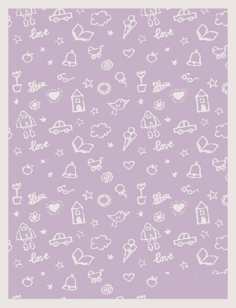 customized merino blanket drawing love