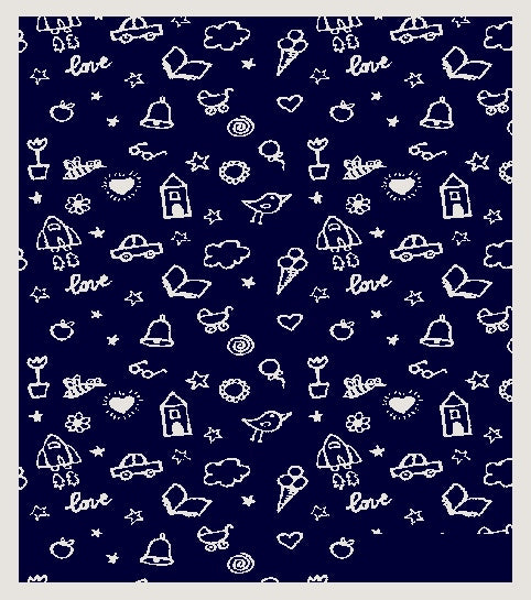 customized merino blanket drawing love