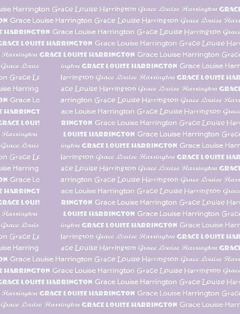 Customized Cotton Blanket-all over name