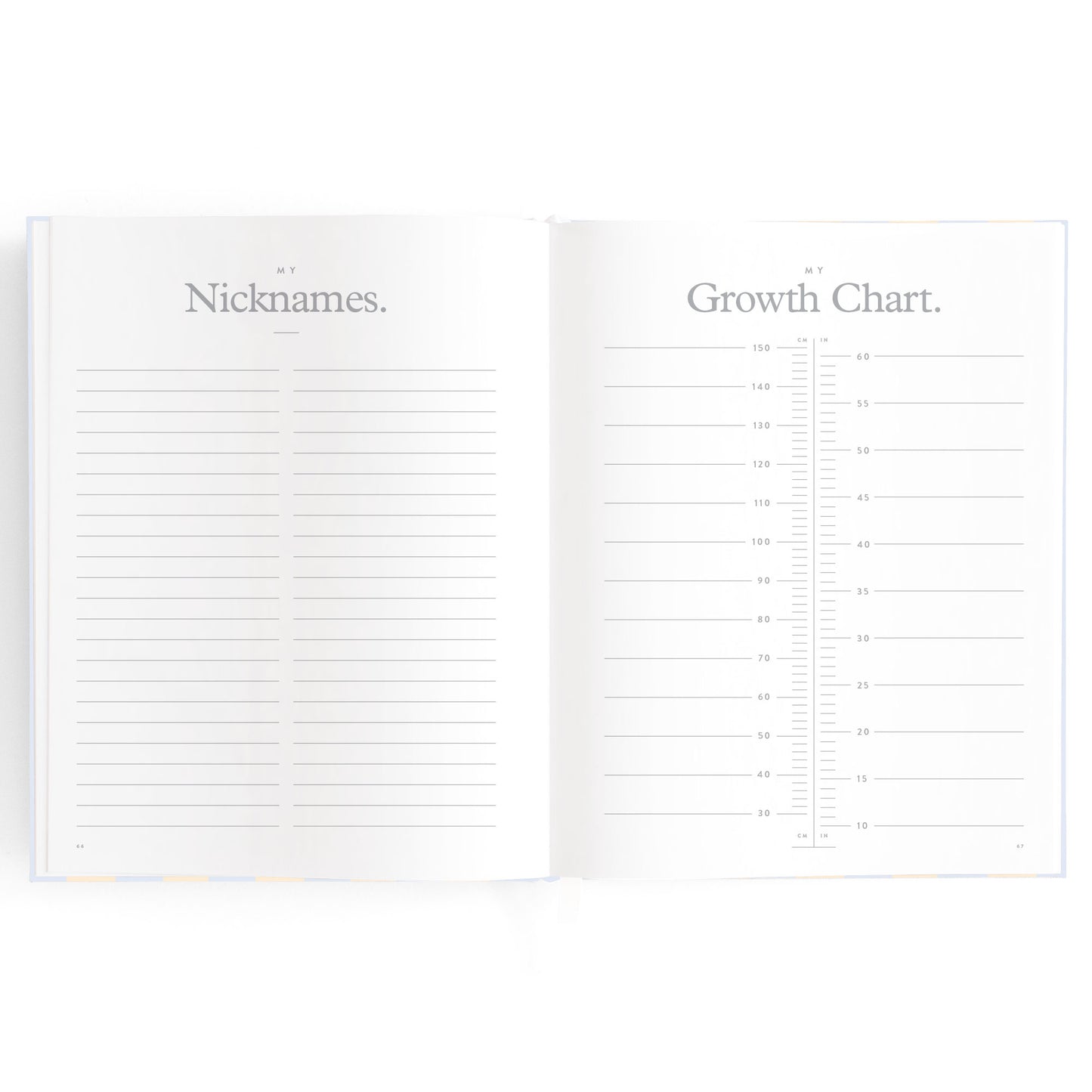 Baby Book Cloud Stripe
