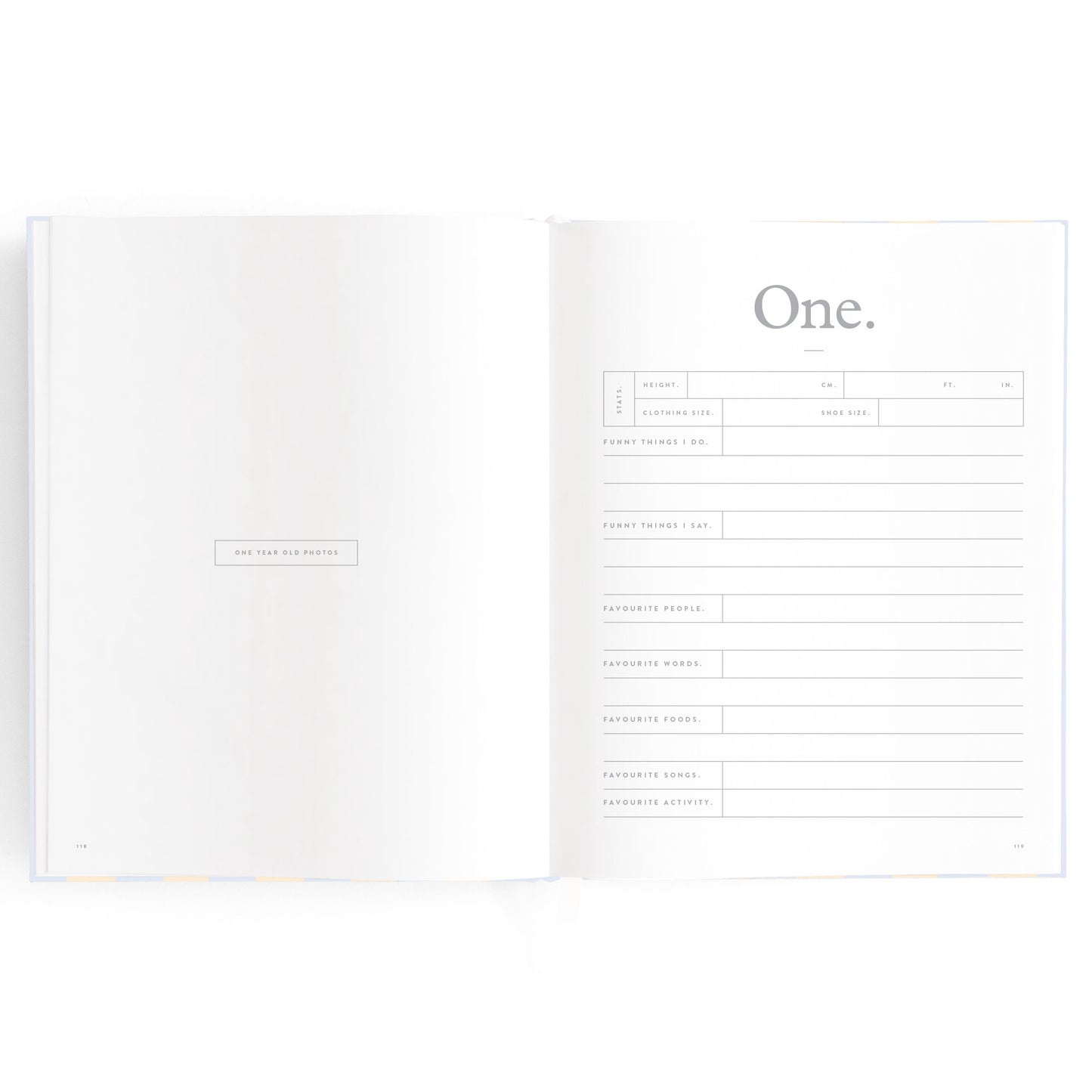 Baby Book Cloud Stripe