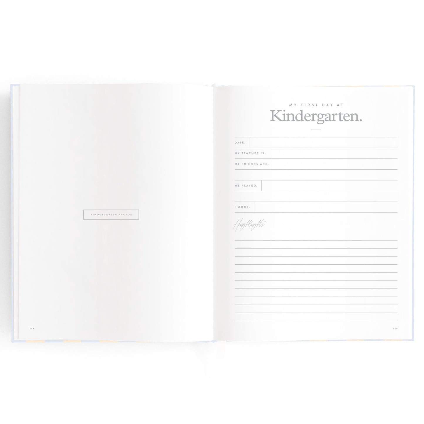 Baby Book Cloud Stripe