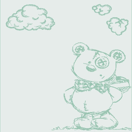 Customized Cotton Blanket (with Satin option) - Bear pattern