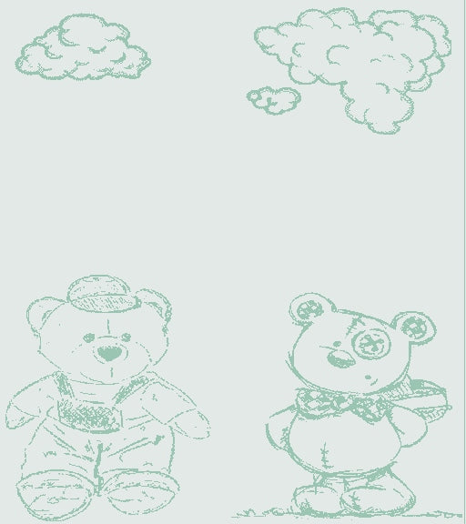 Customized Cotton Blanket (with Satin option) - Bear pattern