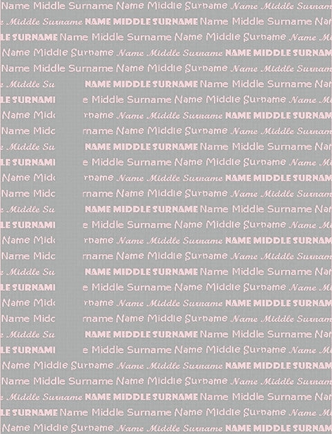 Customized Cotton Blanket-all over name