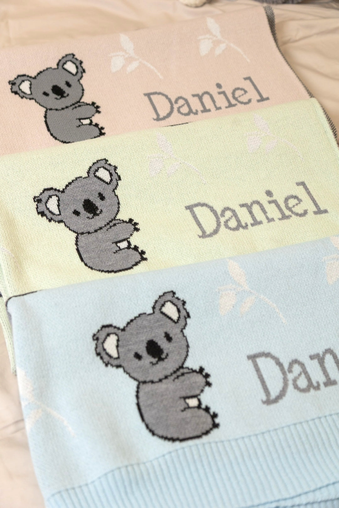 customized cotton baby blanket koala design cot