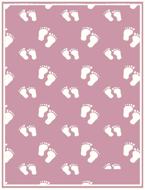PERSONALIZED MERINO BLANKET STEPS PATTERN.