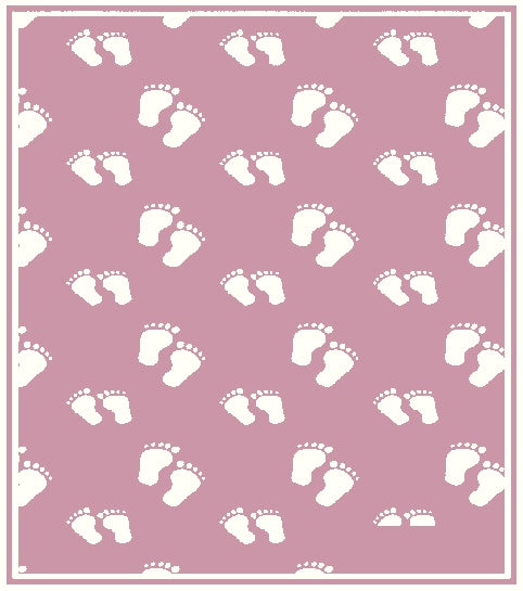 PERSONALIZED MERINO BLANKET STEPS PATTERN.