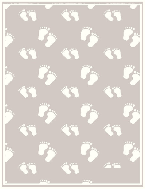 PERSONALIZED MERINO BLANKET STEPS PATTERN.