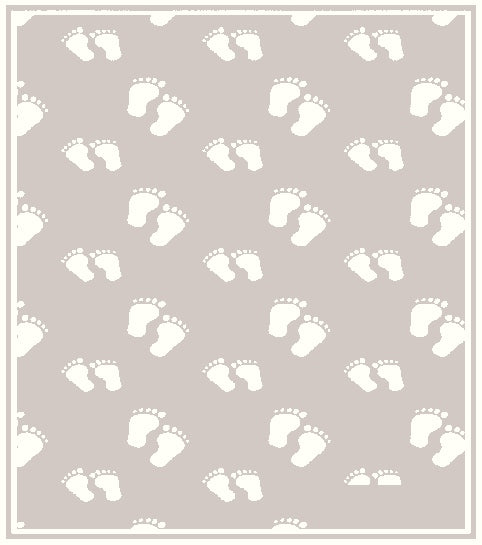 PERSONALIZED MERINO BLANKET STEPS PATTERN.