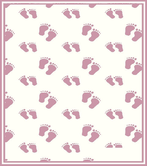 PERSONALIZED MERINO BLANKET STEPS PATTERN.