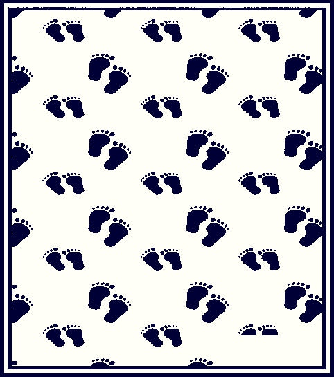 PERSONALIZED MERINO BLANKET STEPS PATTERN.