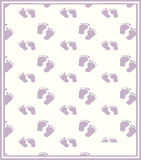 PERSONALIZED MERINO BLANKET STEPS PATTERN.