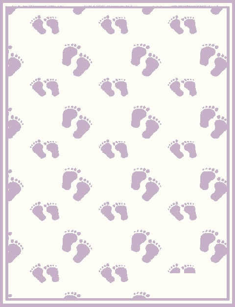 PERSONALIZED MERINO BLANKET STEPS PATTERN.