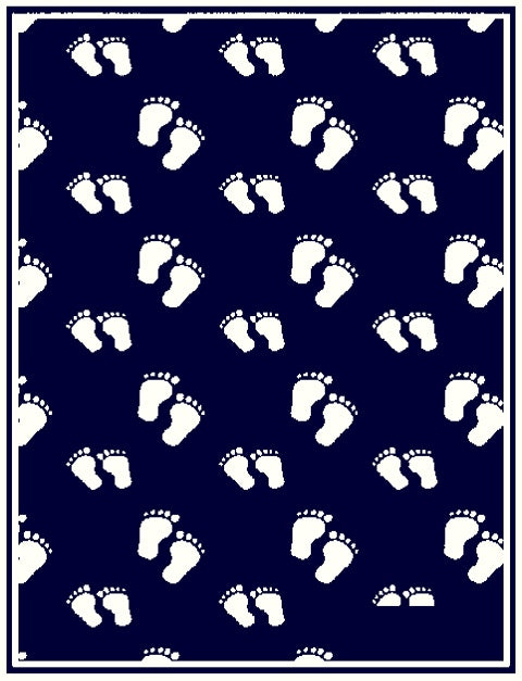 PERSONALIZED MERINO BLANKET STEPS PATTERN.