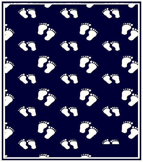 PERSONALIZED MERINO BLANKET STEPS PATTERN.