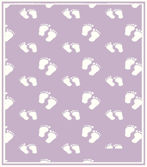 PERSONALIZED MERINO BLANKET STEPS PATTERN.
