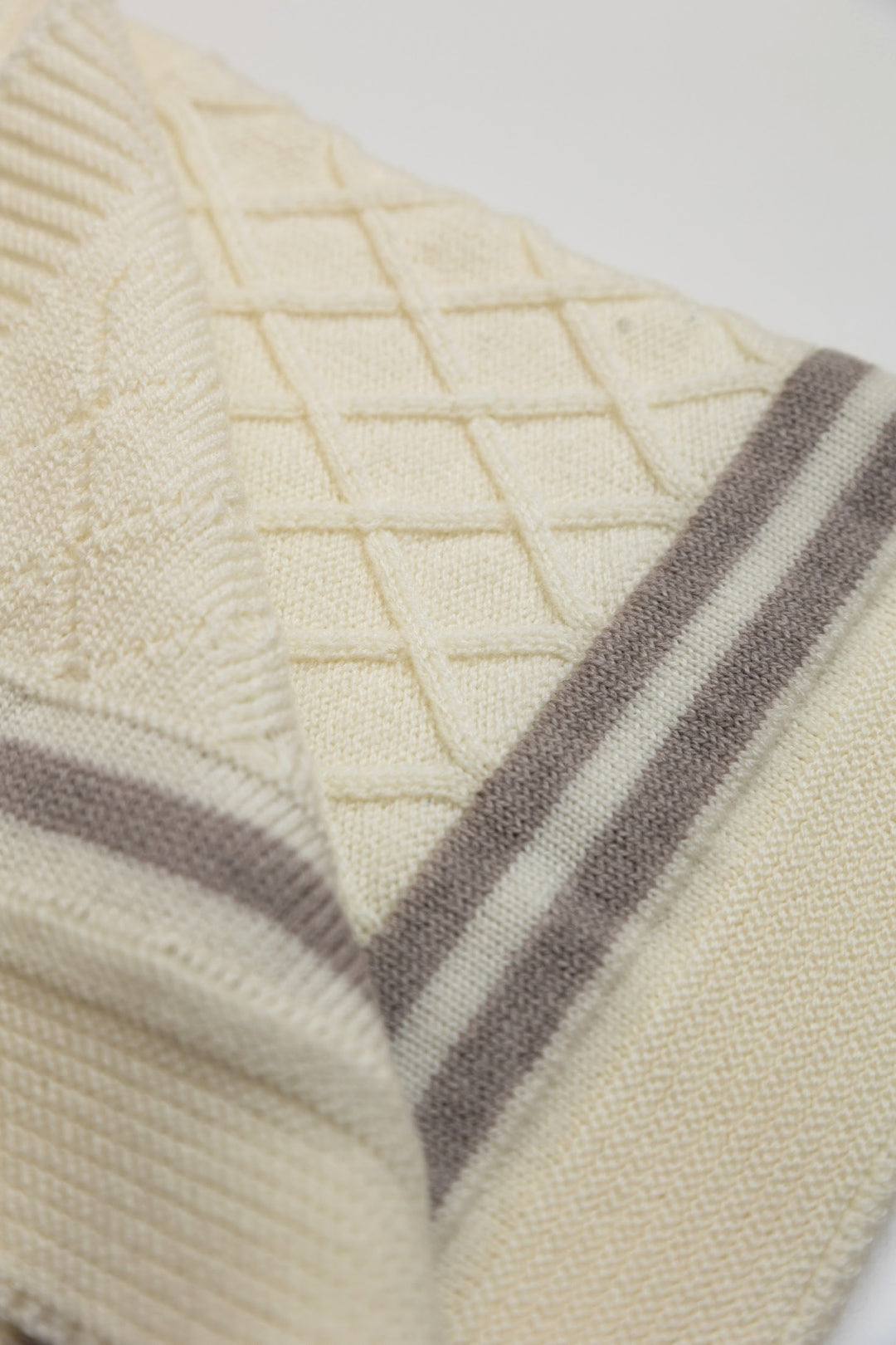 merino wool baby blanket aran pattern cot natural