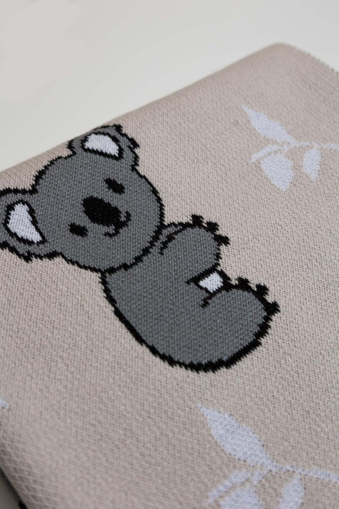 personalized cotton baby blanket koala design cot alabaster