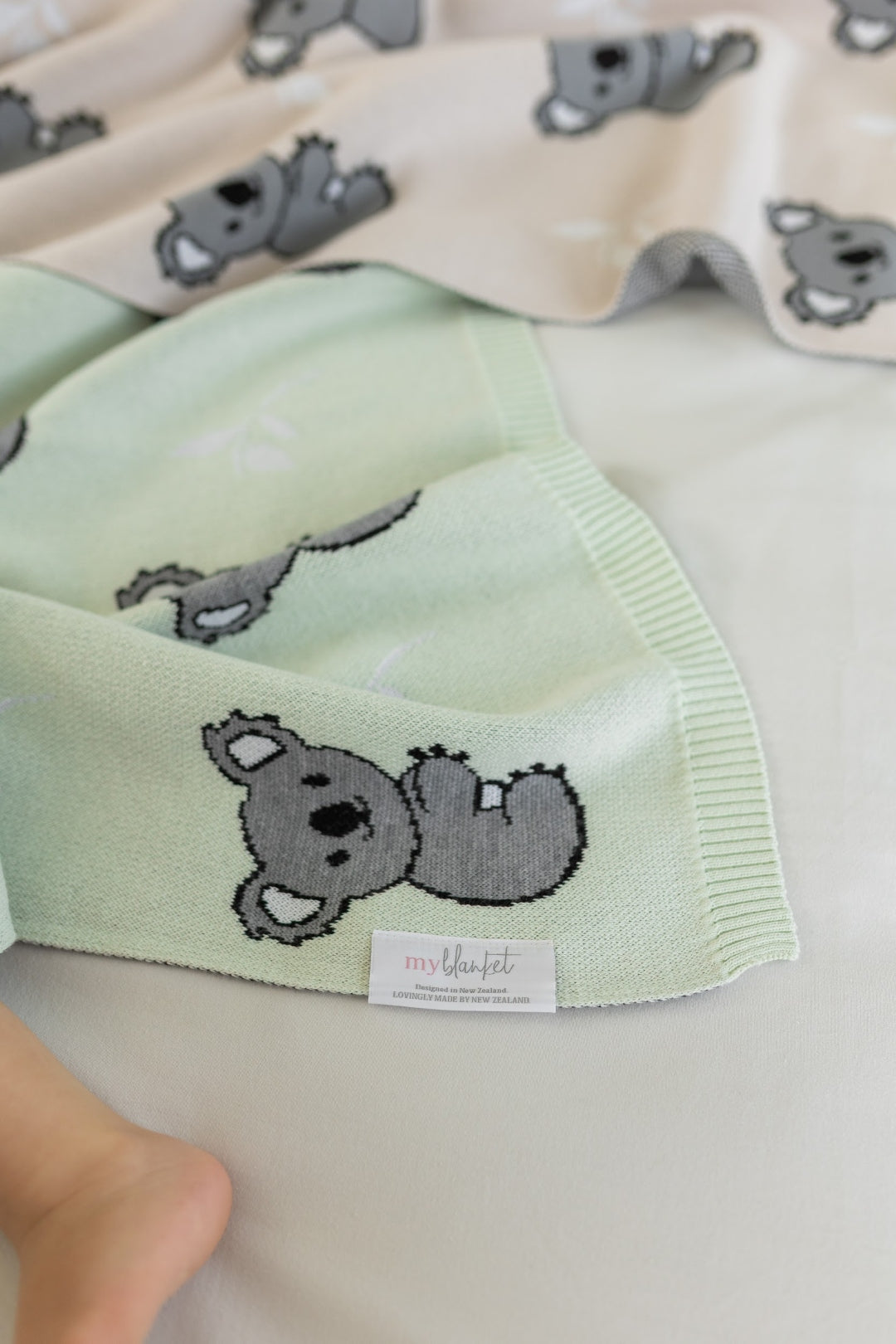 personalized cotton baby blanket koala design cot