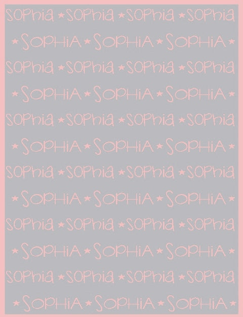 personalized cotton blanket