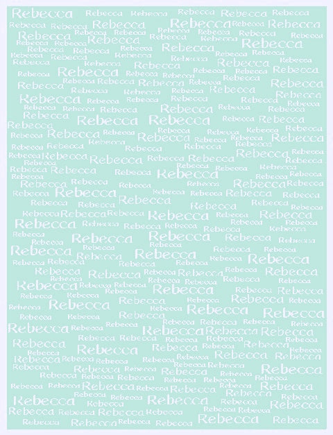 Customized Cotton Blanket - names