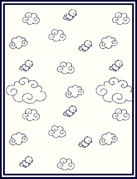 Personalized Merino blanket - Over the Clouds