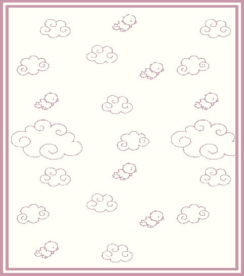 Personalized Merino blanket - Over the Clouds