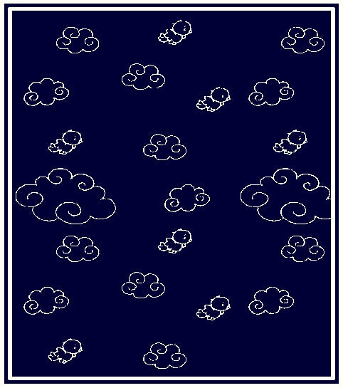 Personalized Merino blanket - Over the Clouds