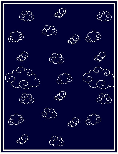 Personalized Merino blanket - Over the Clouds