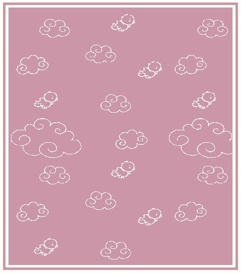 Personalized Merino blanket - Over the Clouds