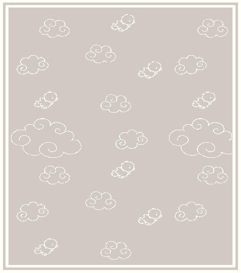 Personalized Merino blanket - Over the Clouds