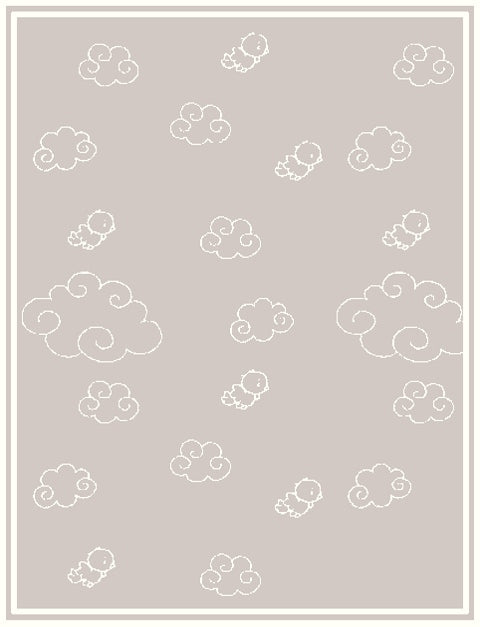 Personalized Merino blanket - Over the Clouds