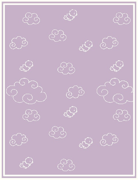 Personalized Merino blanket - Over the Clouds
