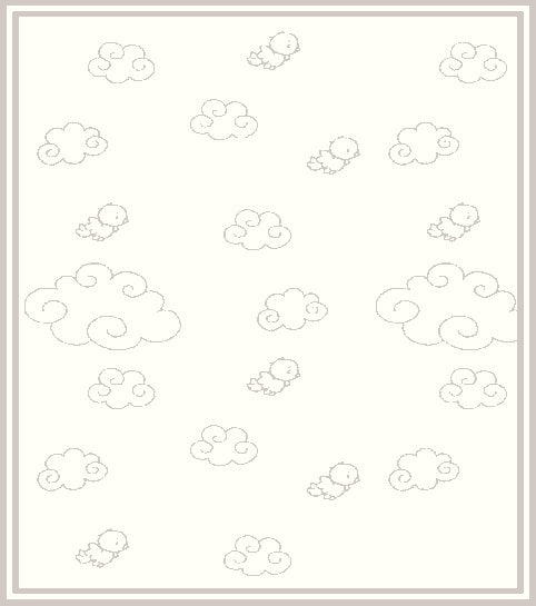 Personalized Merino blanket - Over the Clouds