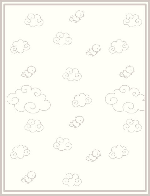 Personalized Merino blanket - Over the Clouds