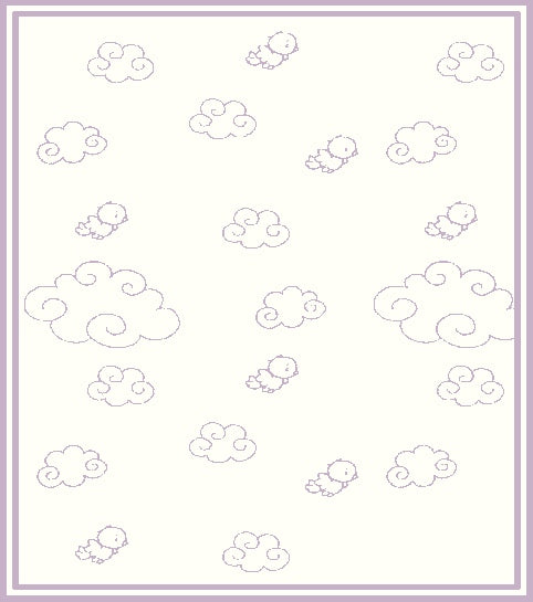 Personalized Merino blanket - Over the Clouds