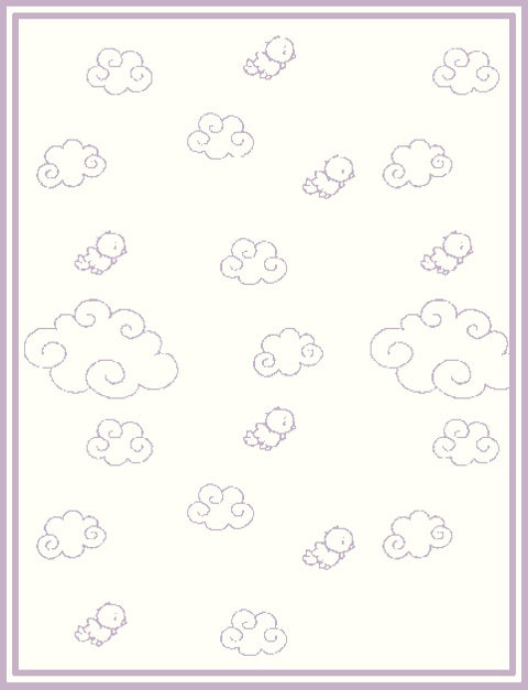 Personalized Merino blanket - Over the Clouds