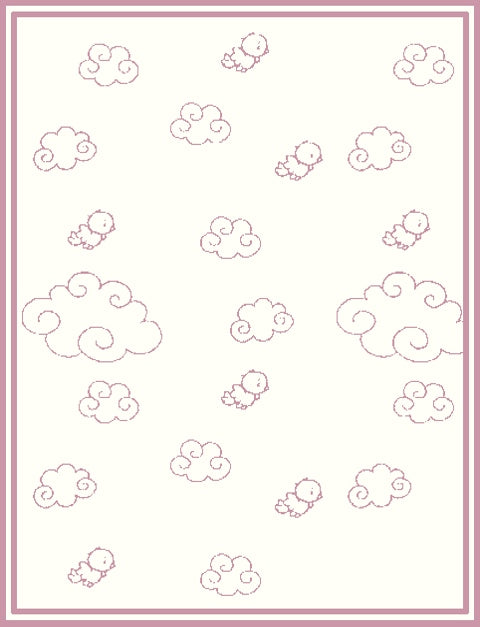 Personalized Merino blanket - Over the Clouds