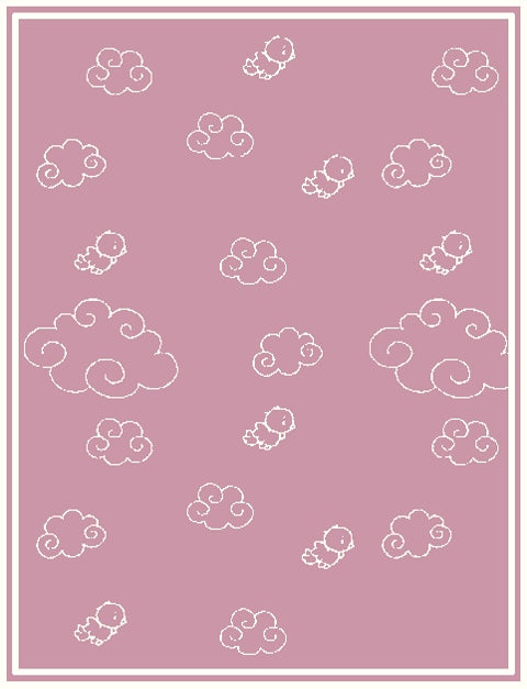 Personalized Merino blanket - Over the Clouds