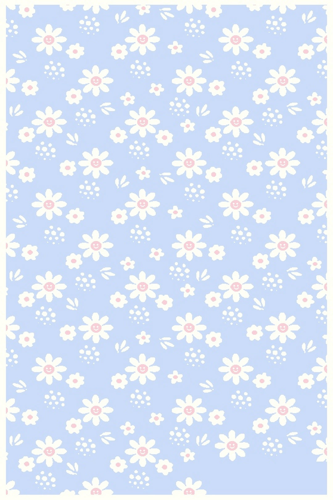 personalized merino wool blanket daisy flower cot blue simulation