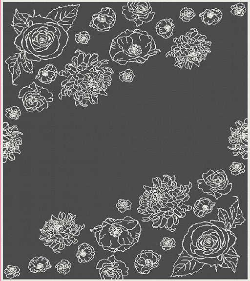 Personalized Merino blanket - Floral