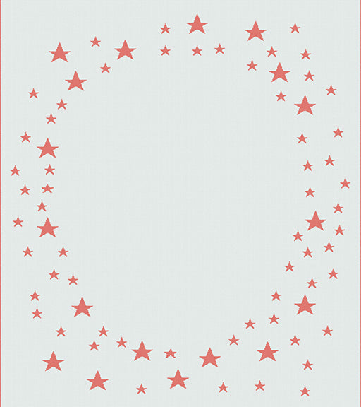 Keepsake baby blanket star pattern with name on it lounger size watermelon.