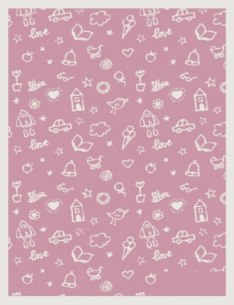 customized merino blanket drawing love